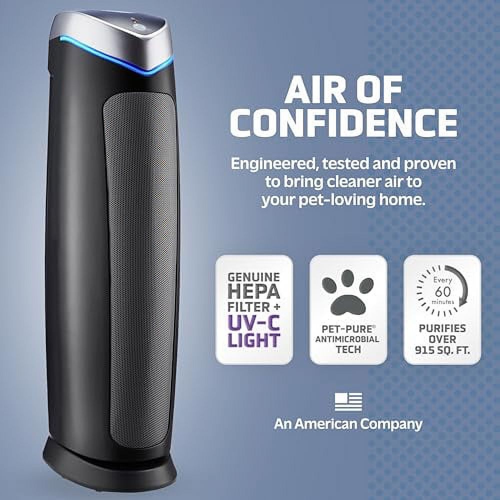 HEPA 13 Air Purifier, Black, 28" L596644