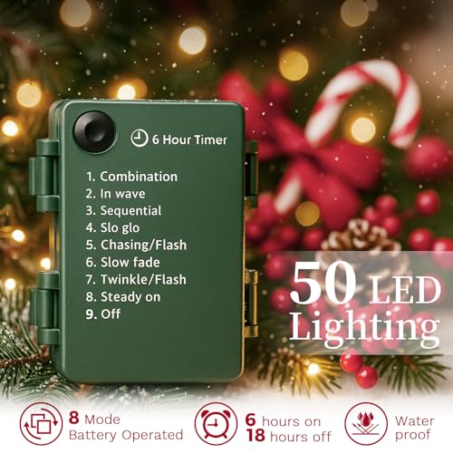 2 Pack 9FT Artificial Pre-lit Christmas Garland with Lights R288185
