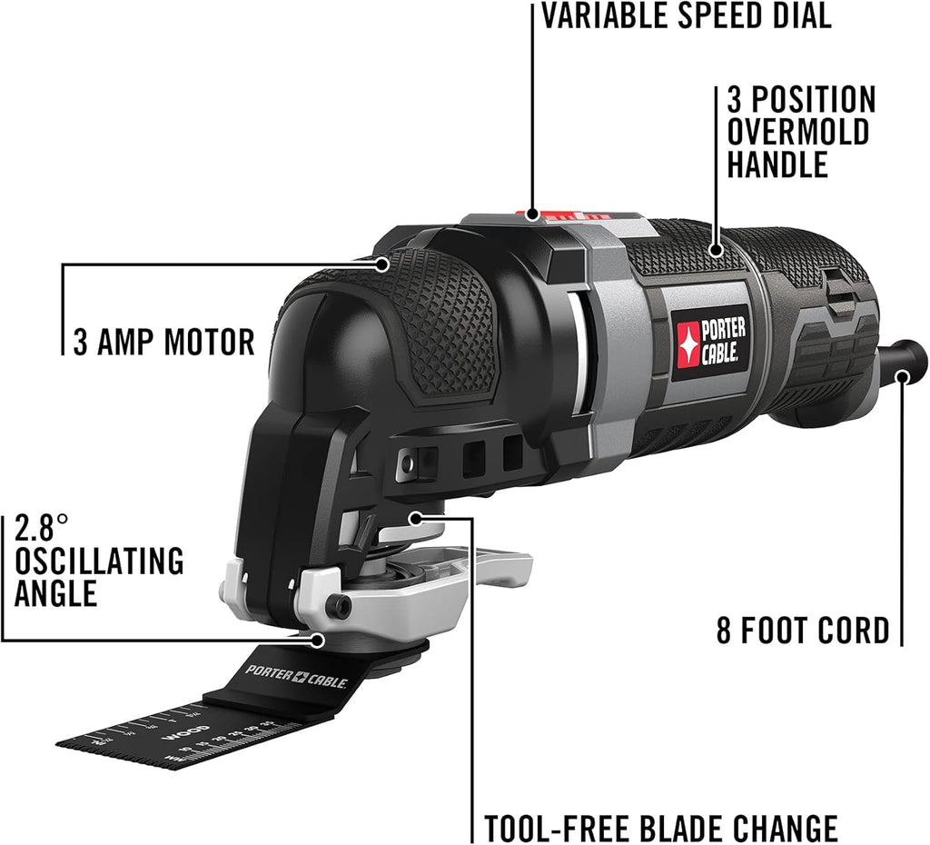 Oscillating Multi-Tool Kit, 3.0-Amp, 11-Piece, Corded M189959