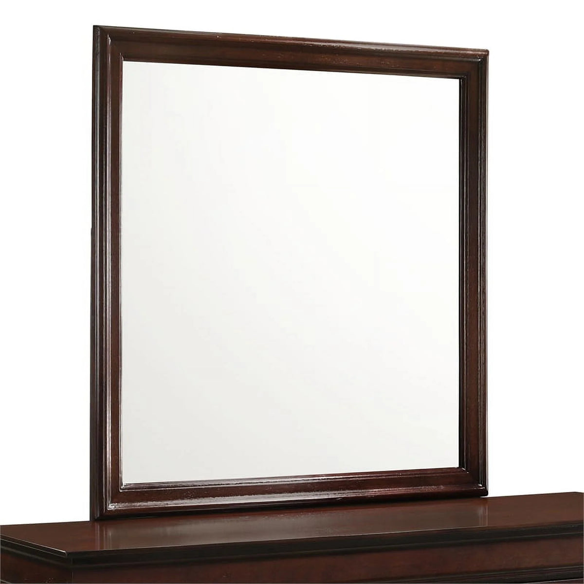 Cherry Wood 6-Drawer Dresser & Mirror P940214