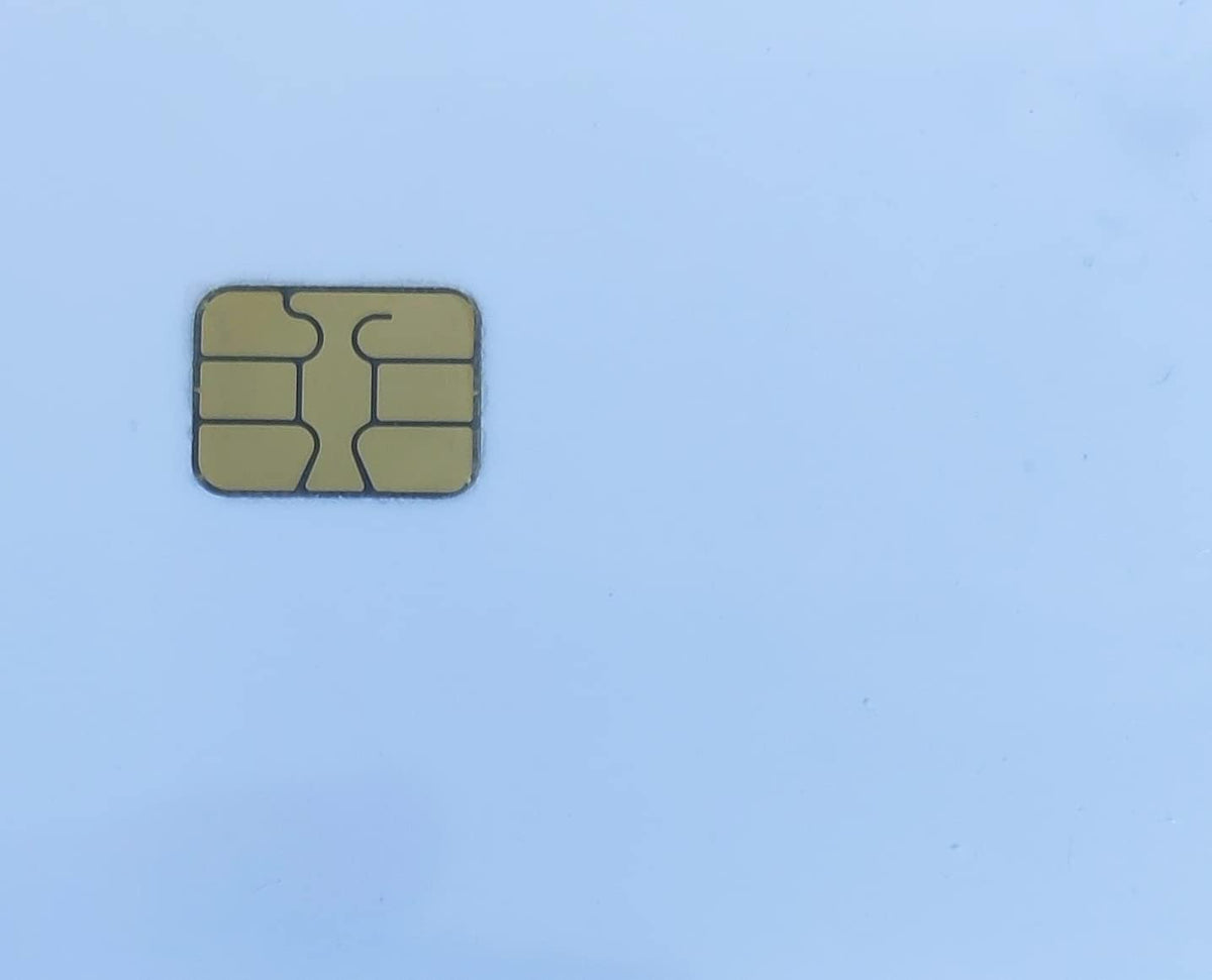 10 Pack Blank White EMV Chip Cards with Magnetic Stripe R40117