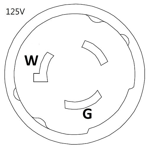 3-Prong 50A 125V NEMA SS1-50 Extension Cord, 75FT H497