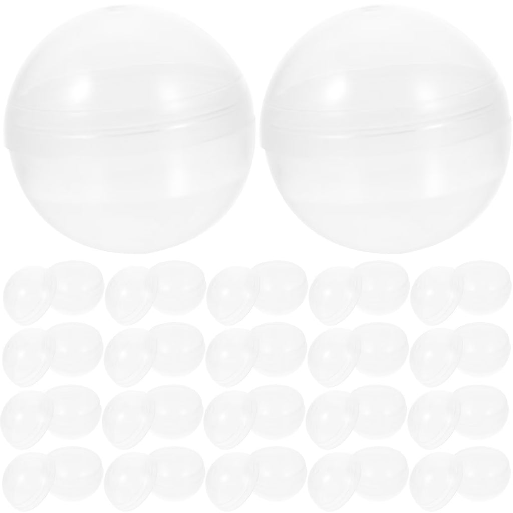 100pcs Clear Plastic Fillable Balls G31458