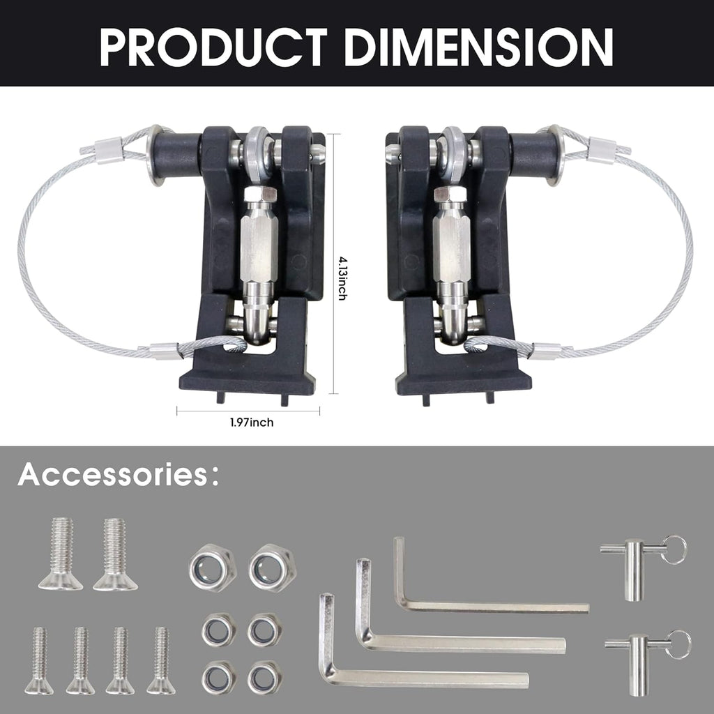 Hood Latches, Locking Hood Latch Kit, 1 Pair Pack of 2 H137418