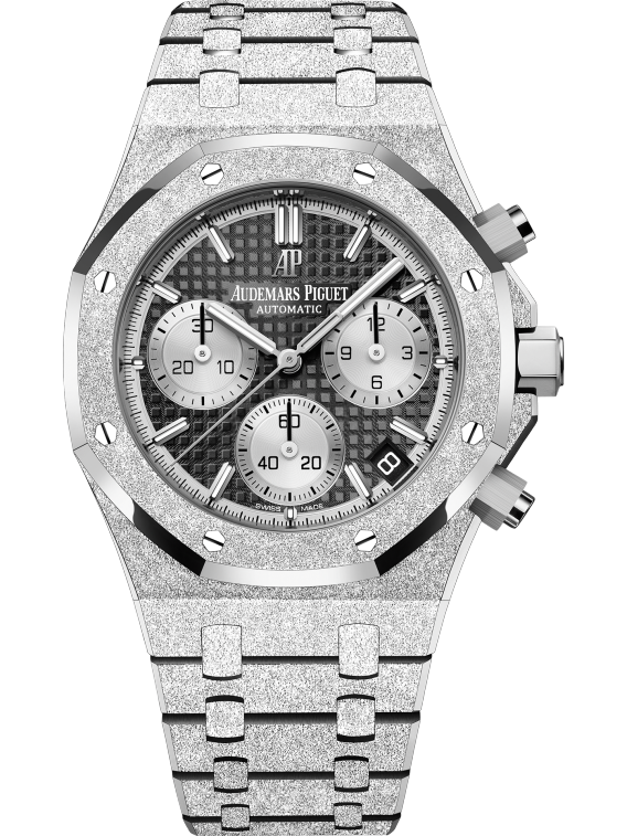 Frosted Gold Chronograph Black Dial 41mm N943