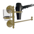 Unlacquered Brass Hair Dryer Holder and Organizer I5579