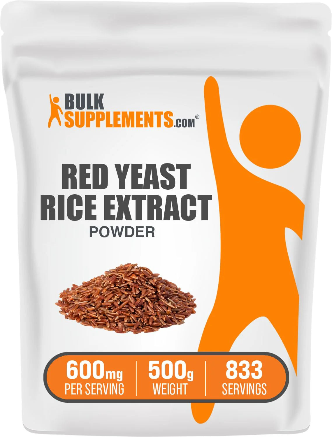 Red Yeast Rice Extract Powder 600 mg Herbal Supplement Gluten Free 500g S330223