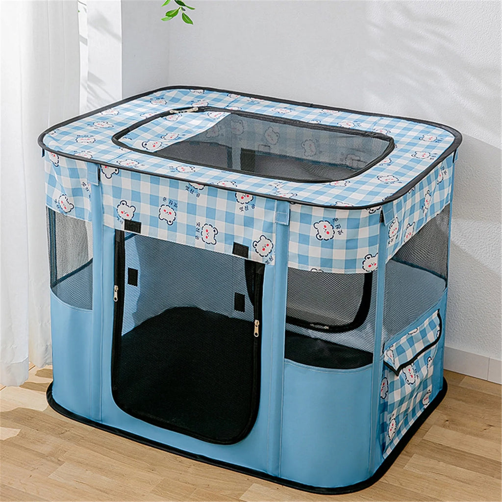 Foldable Cat Playpen with Carrying Case C33244