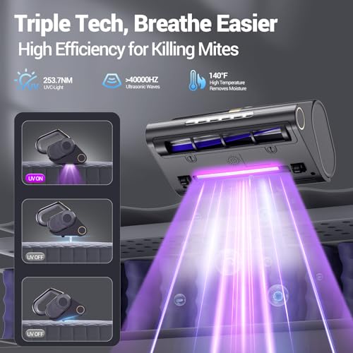 16Kpa Suction 500W Mattress Vacuum Cleaner with HEPA Filter L91098