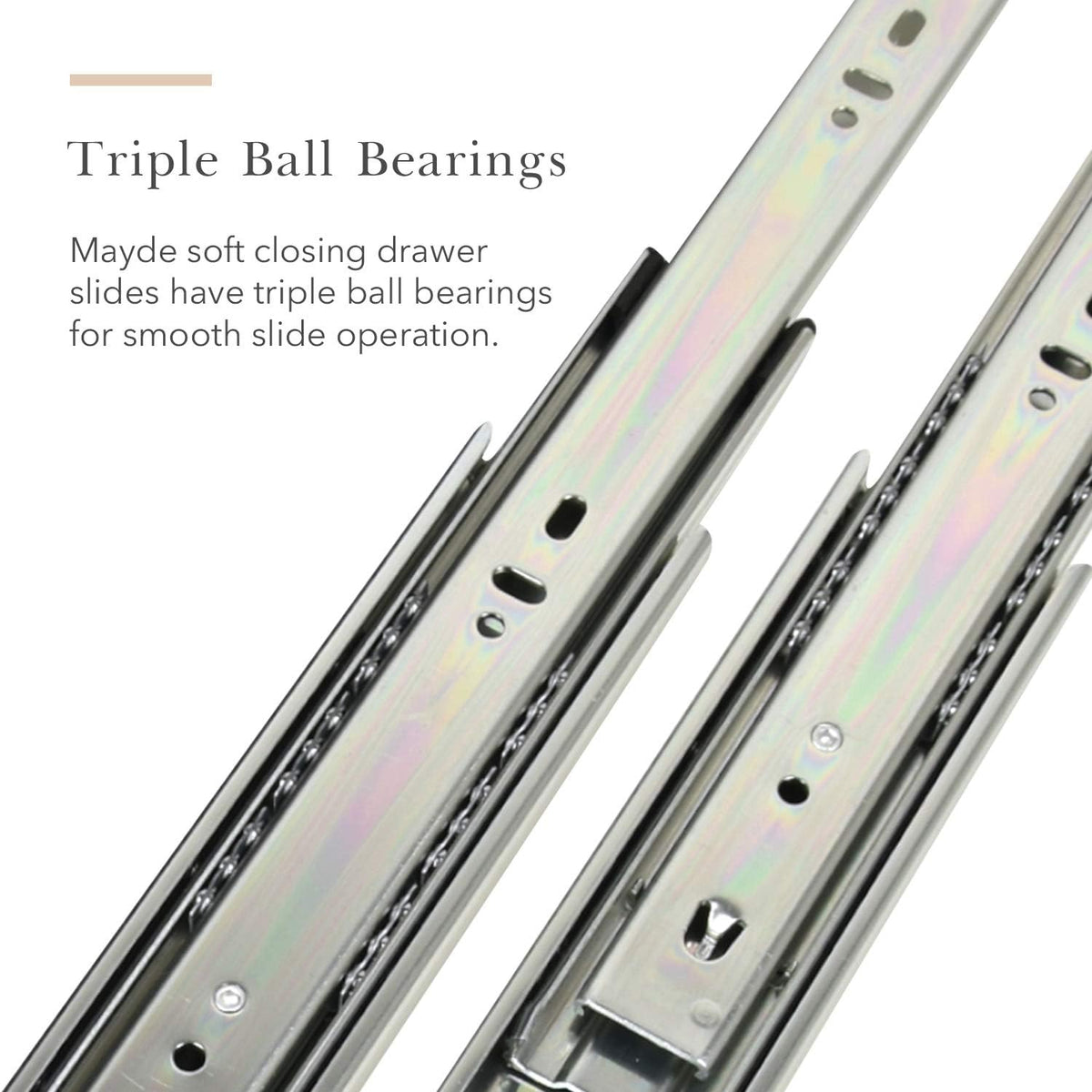 10-Pairs 18 Inch Soft Close Drawer Slides L8631
