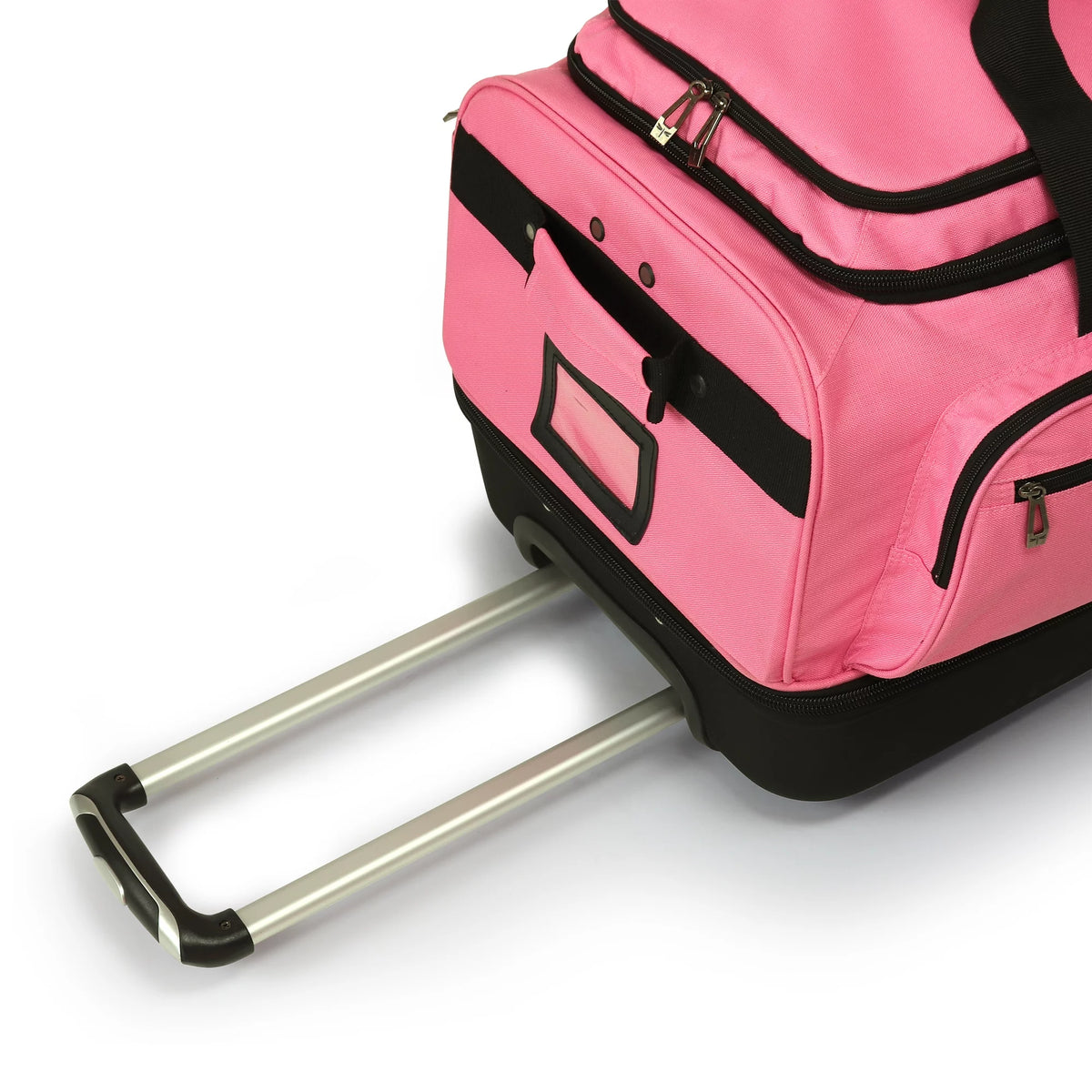 Pink/Black 28 inch Collapsible Duffel with Wheels K29798