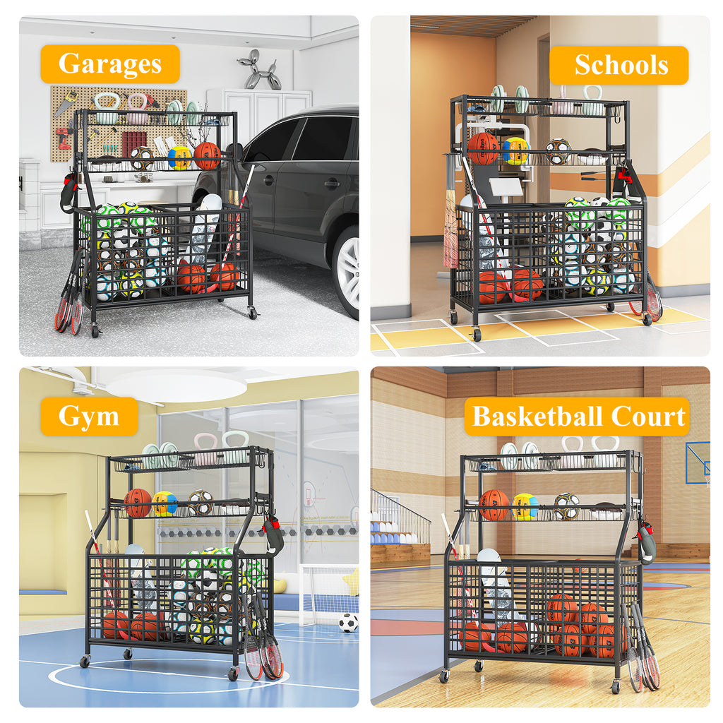 Black Rolling Storage Cart G268