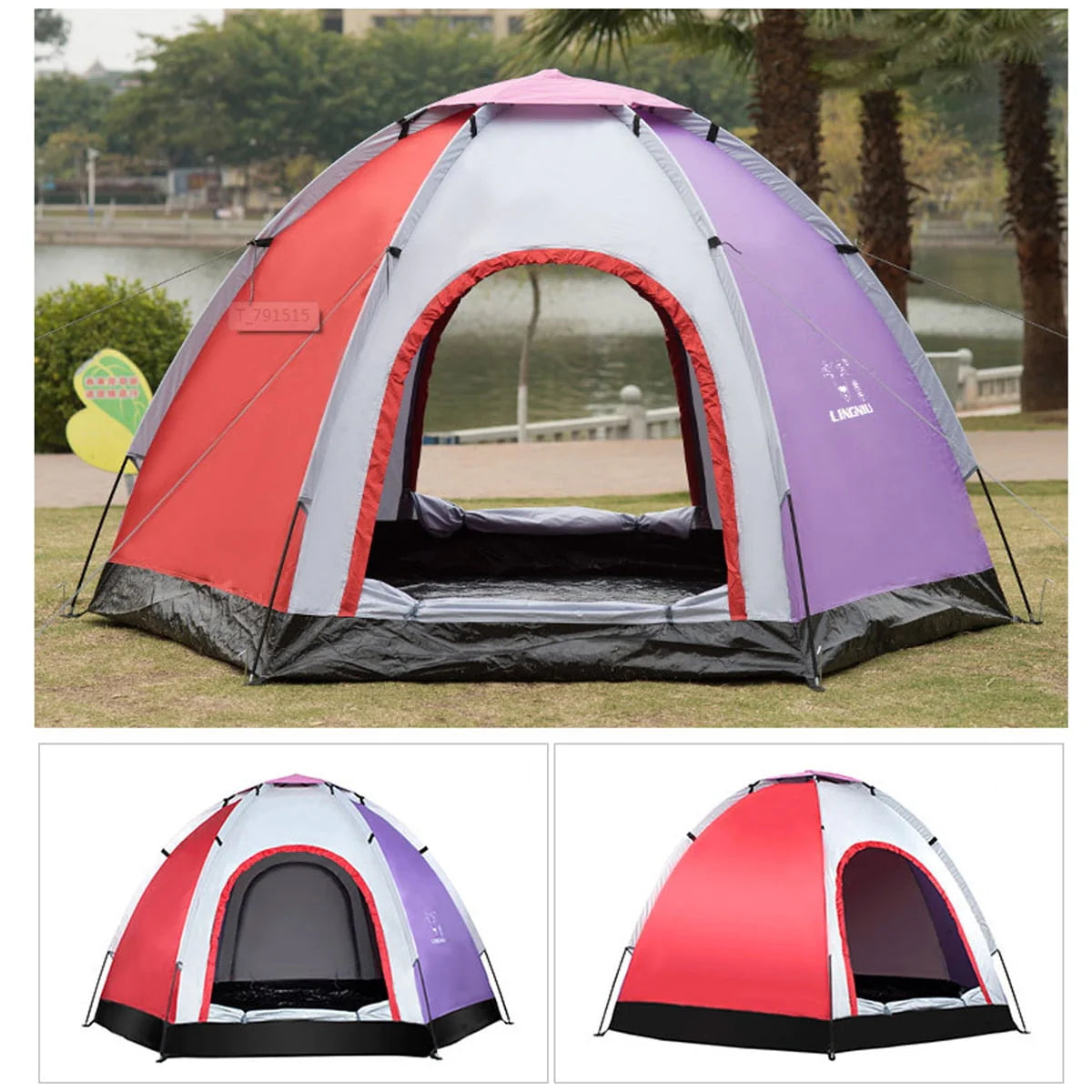 8 x 8 Foot 4 Person 4 Season Tent Q76413
