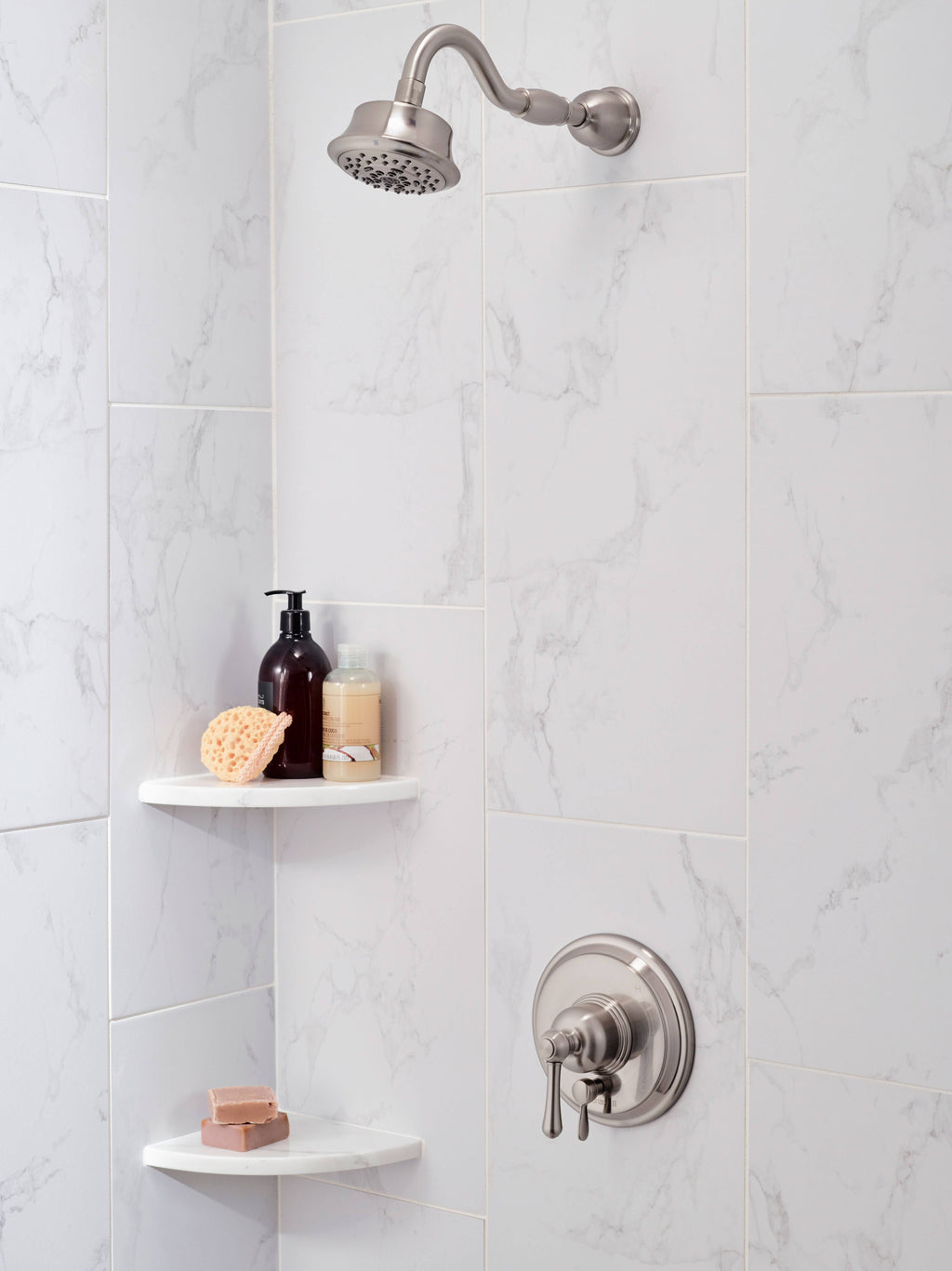 Brushed Nickel Tub Shower Trim Kit H644