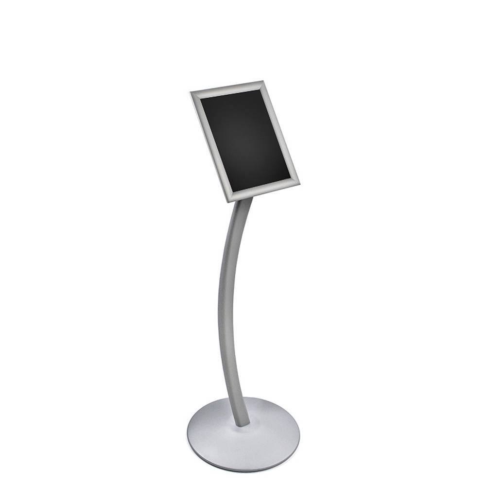 Snap-Frame Sign Holder with Curved Metal Stand X99435