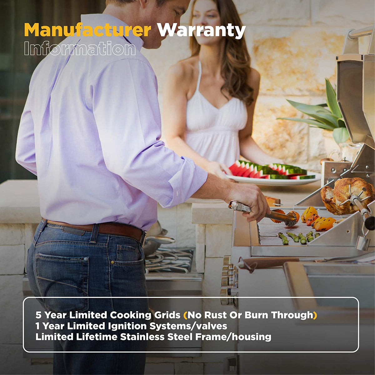 Stainless Steel Built-In Single Side Burner Y95733