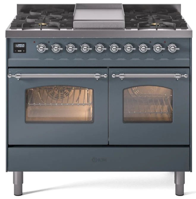 Blue Grey Dual Fuel Propane Gas Range J48026