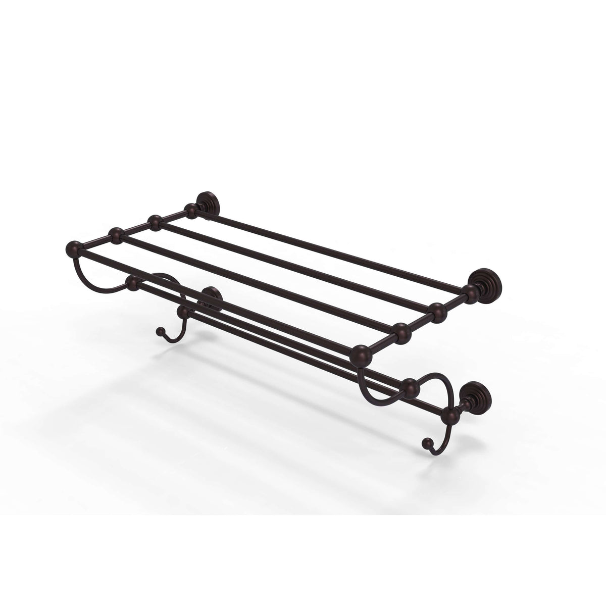 Antique Bronze Train Rack Towel Shelf X29157