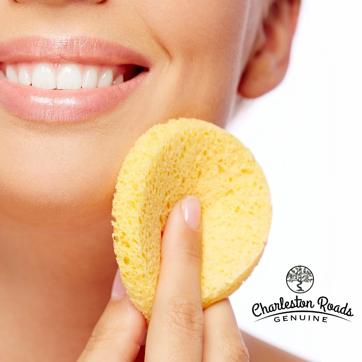 Compressed Cellulose Facial Cleansing Sponge (White, 50) K344486