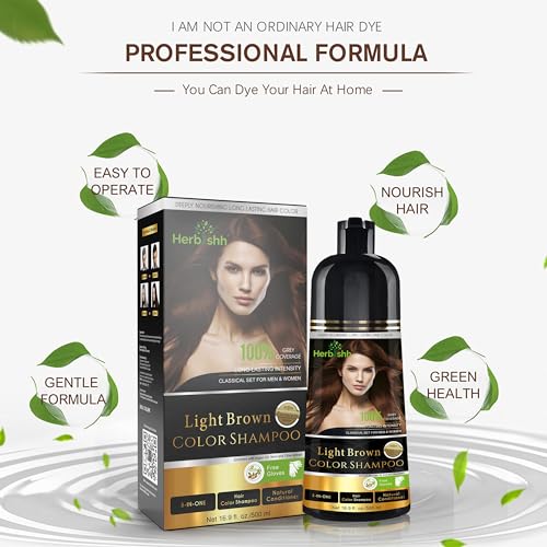 Dark Brown 500 Ml Hair Color Shampoo I1851