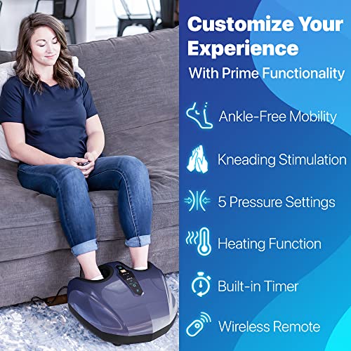Foot Massager Machine with Deep-Kneading, Compression, Shiatsu, and Heat A142880