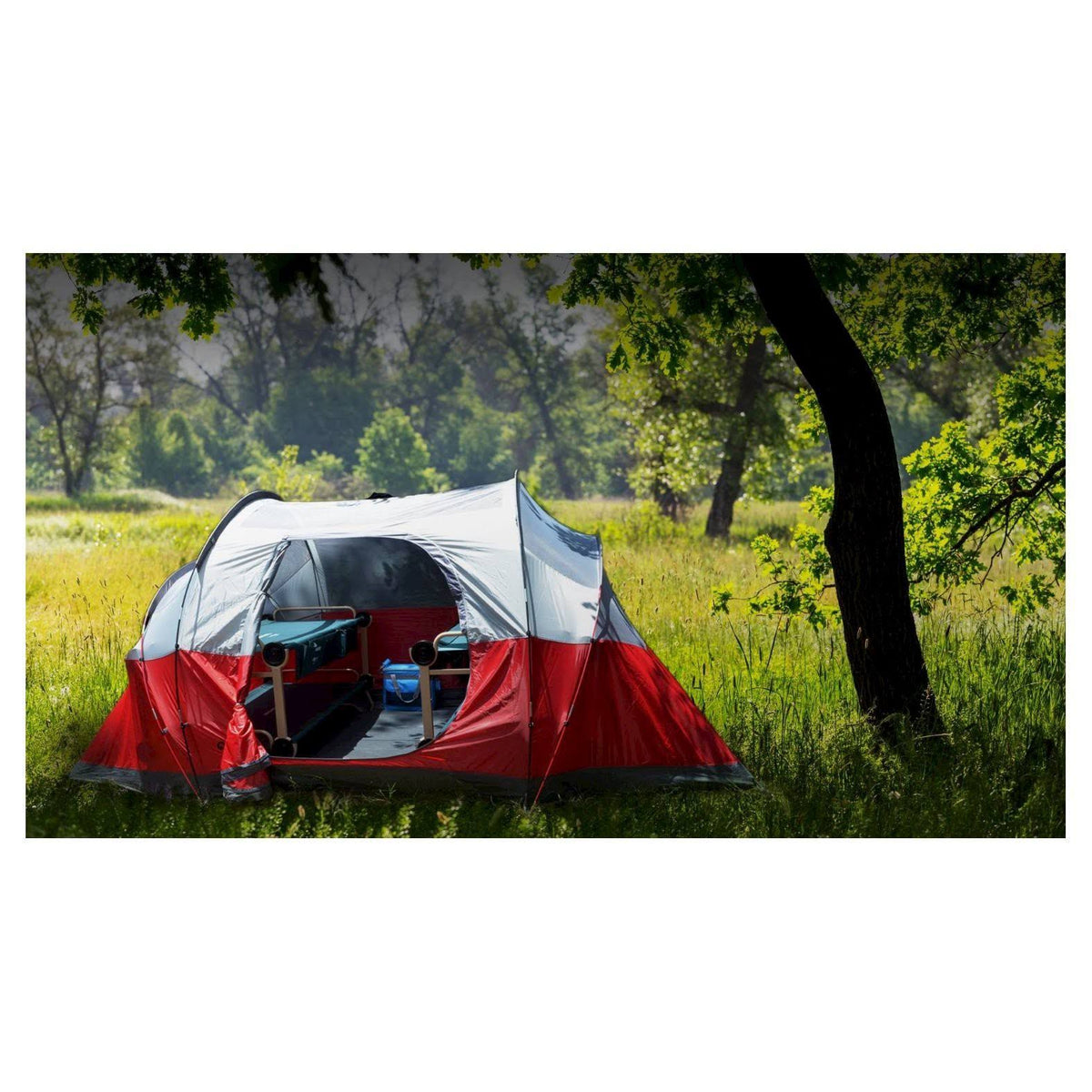 CamOBunk Large with 2 Organizers Cabinets - Green - Camping B55463