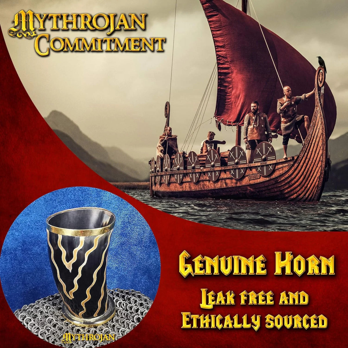 250 ML Polished Finish Drinking Horn Shot Glass C74841