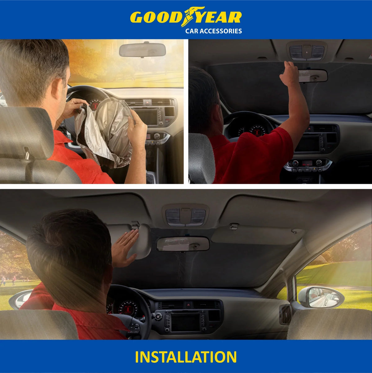 Foldable Windshield Sun Shade for Front Window Y41177