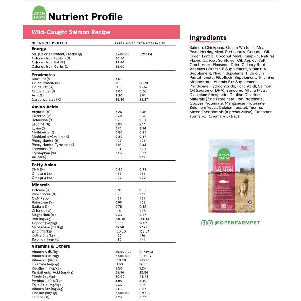 Grain-Free Wild-Caught Salmon Dry Dog Food H373