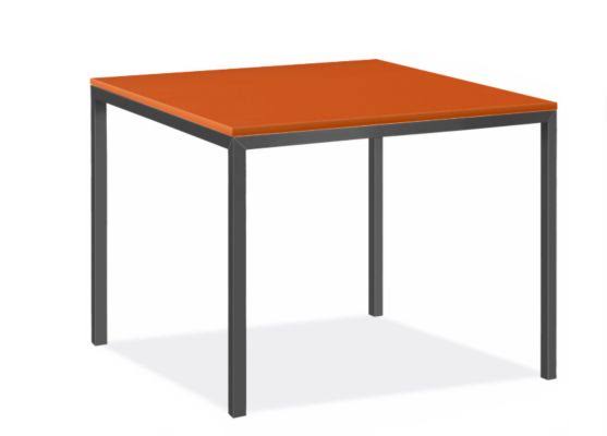 Orange Recycled HDPE Parsons Patio Table Y43733