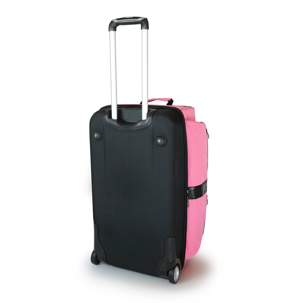 Pink/Black 28 inch Collapsible Duffel with Wheels K29798