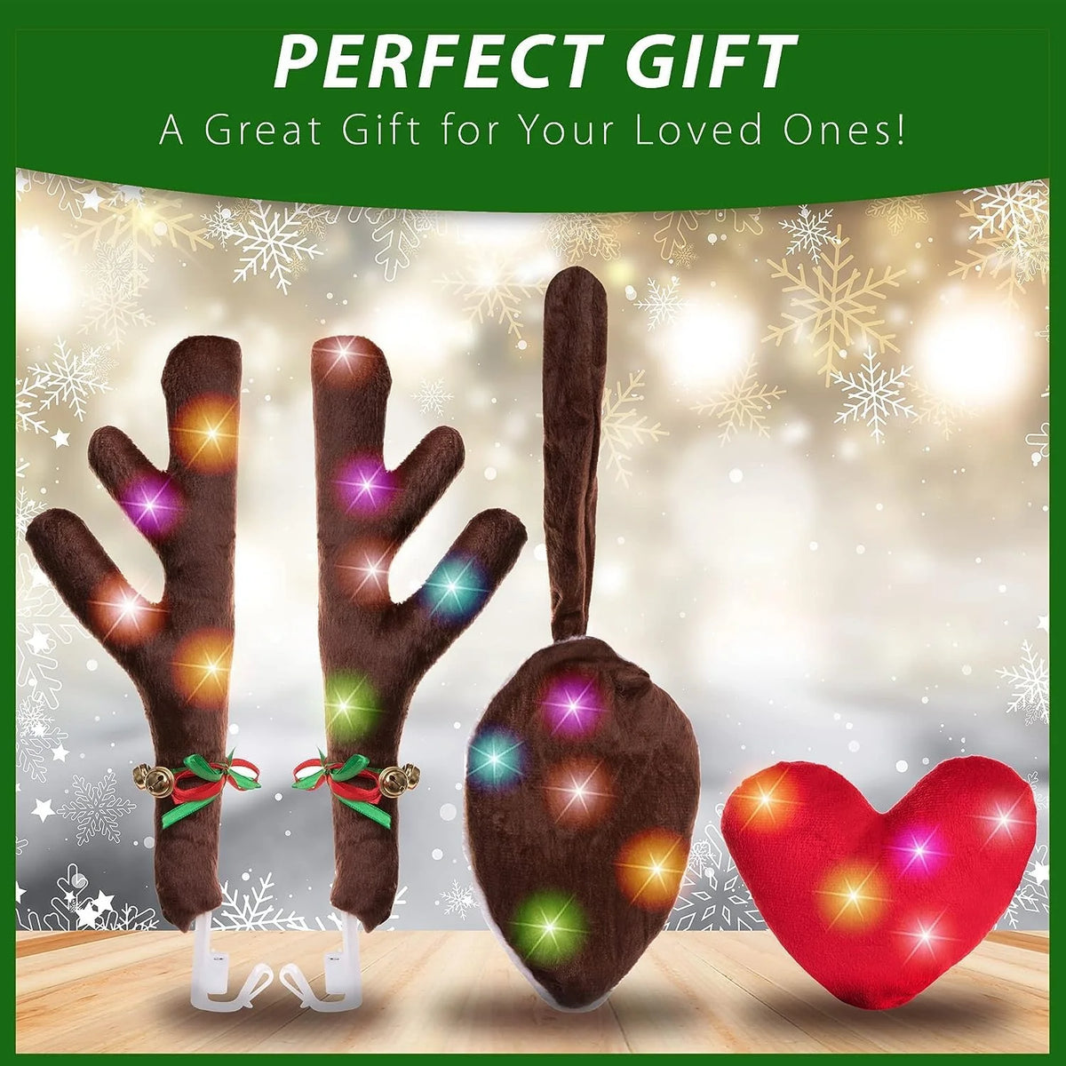 Car Reindeer Kit with LED Lights E8237