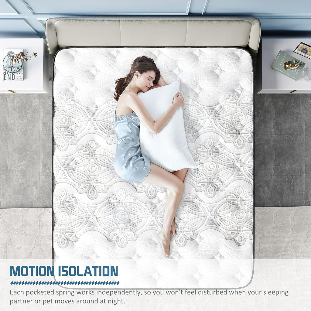 Queen Size Memory Foam Innerspring Hybrid Mattress G74800