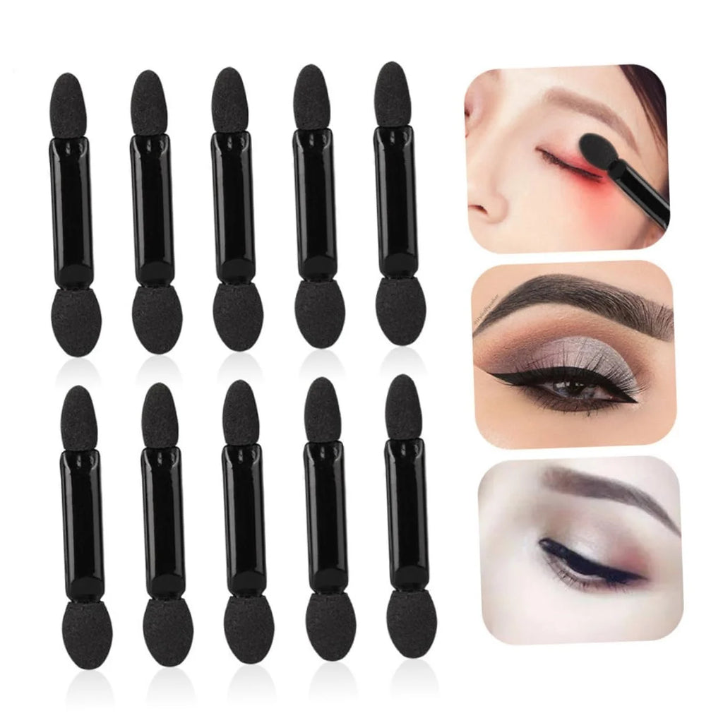 200 Pcs Black Double Head Eyeshadow Brush Set T64448