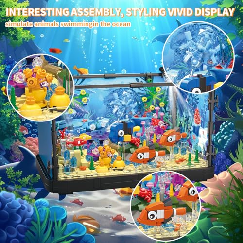 725 Pcs Lighting Aquarium Building Kits G92384