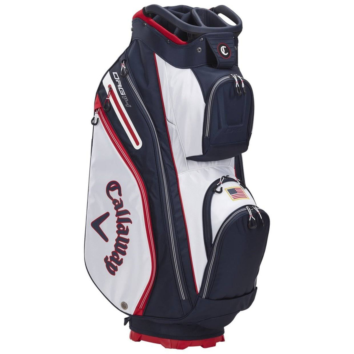 Golf Cart Bag White Navy Flag X693870