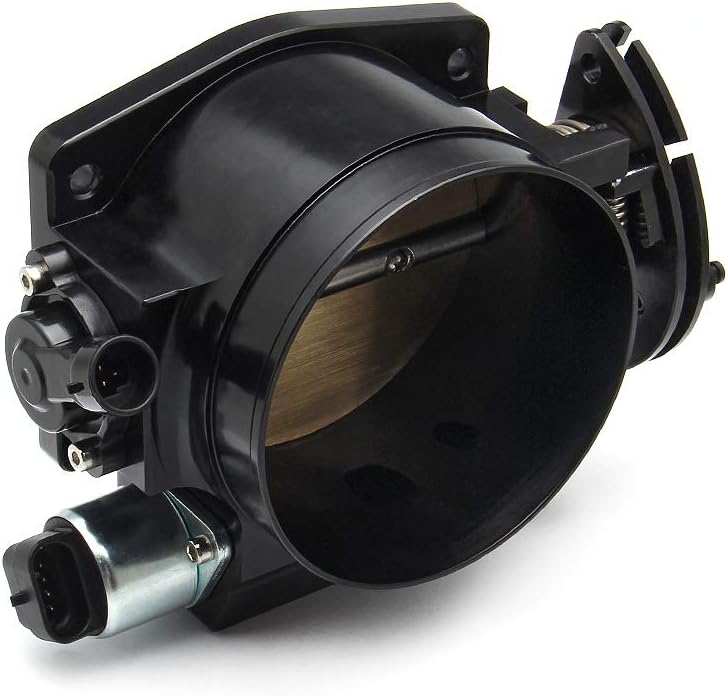 92mm Aluminum Throttle Body with TPS IAC Black V23133