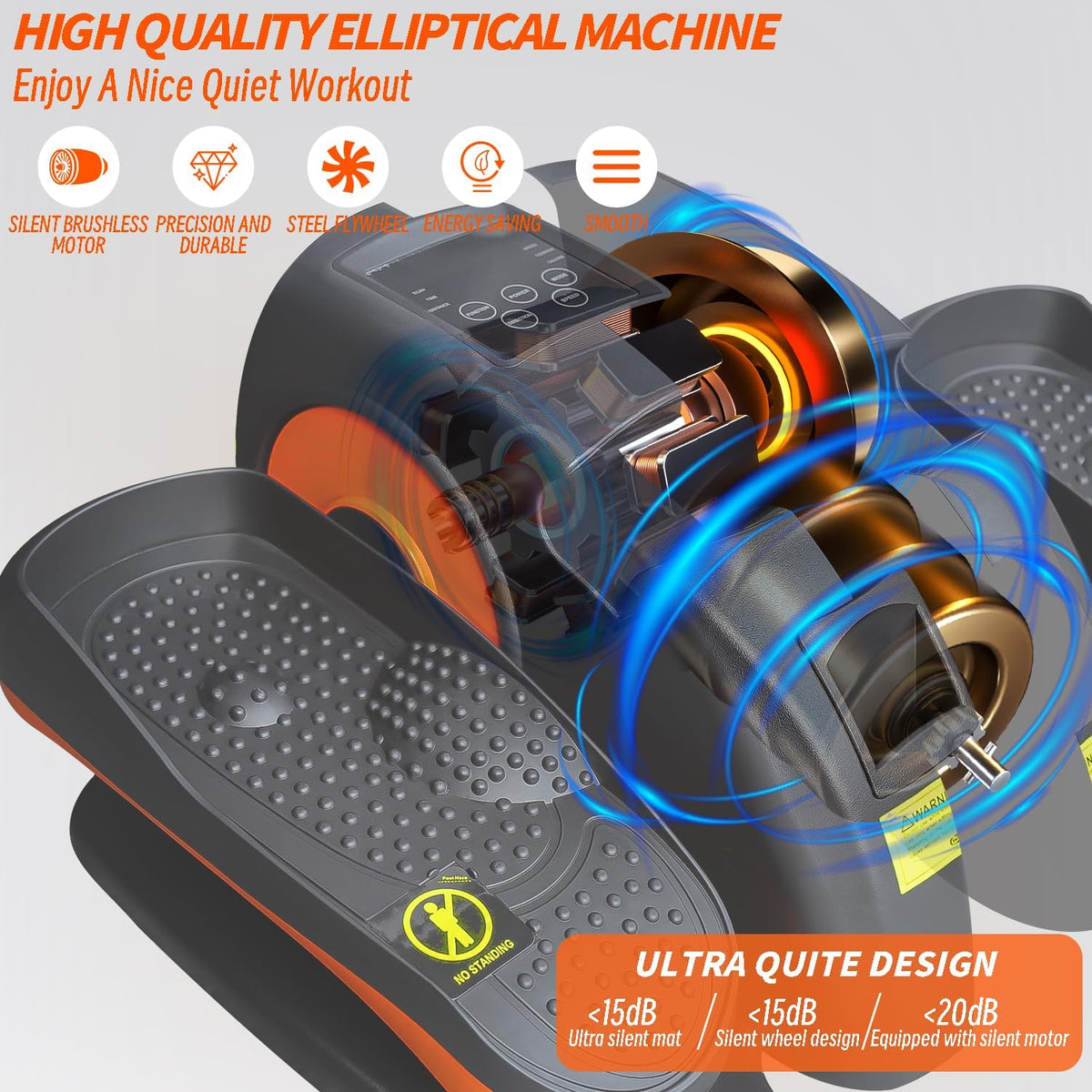 Portable Mini Under Desk Elliptical C400215