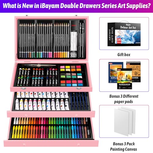 195 Pack Art Set Drawing Kit R31920