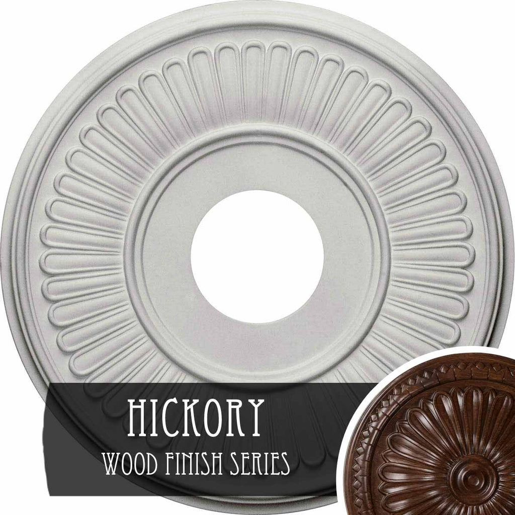 Hand-Painted Hickory Ceiling Medallion J3016
