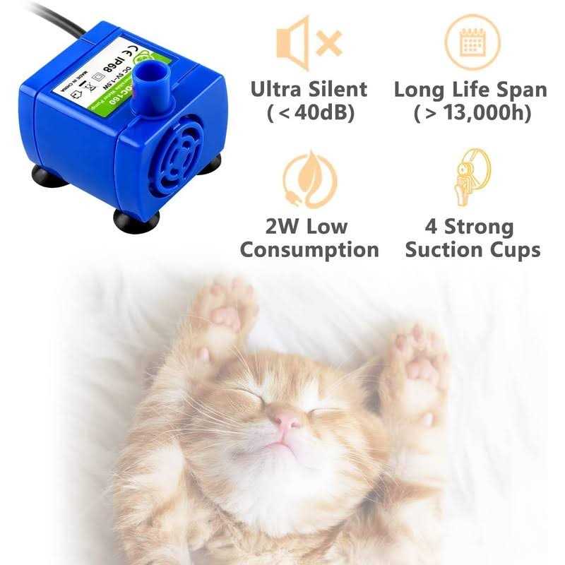 84oz/2.5L Automatic Cat Water Fountain with 3 Replacement Filters J482161
