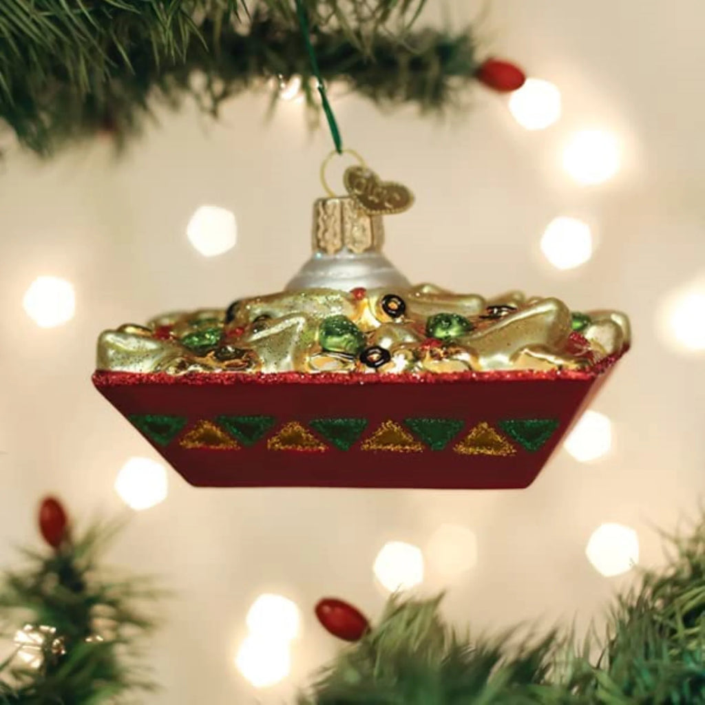 Glass Blown Tree Ornament B612