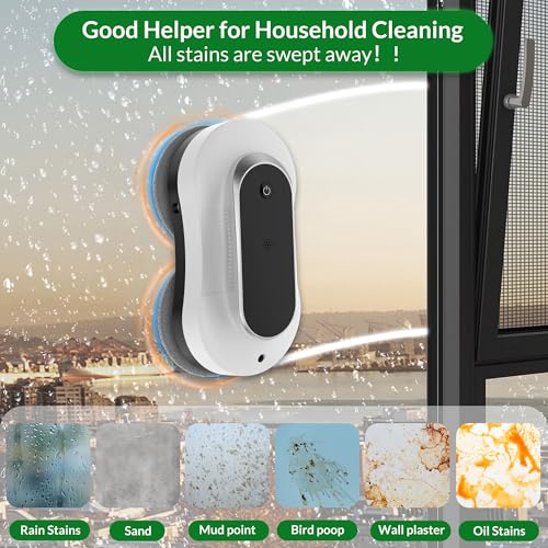 Window Cleaning Robot with Dual Water Spray, 3000Pa Suction Power Z74890