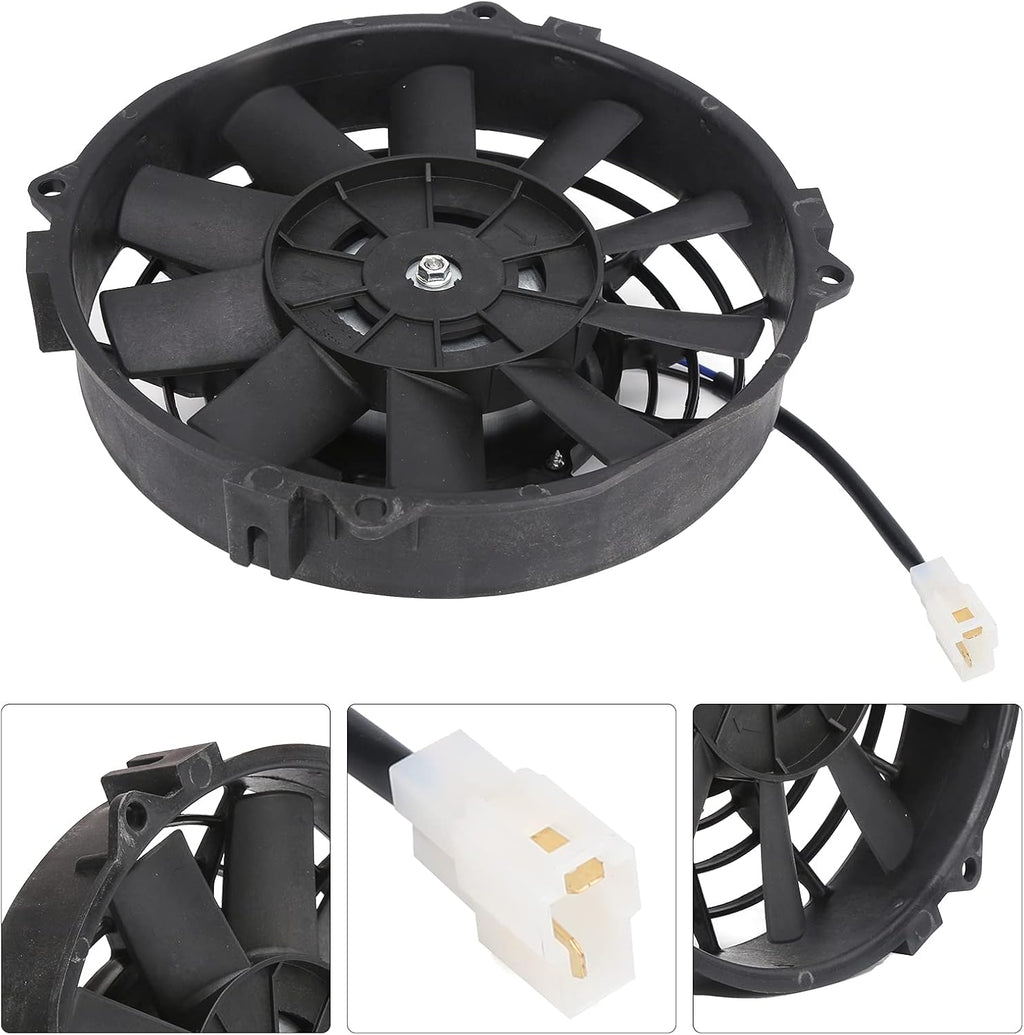 8in Slim Electric Cooling Fan Radiator 24V 80W 600CFM Pack of 2 F183