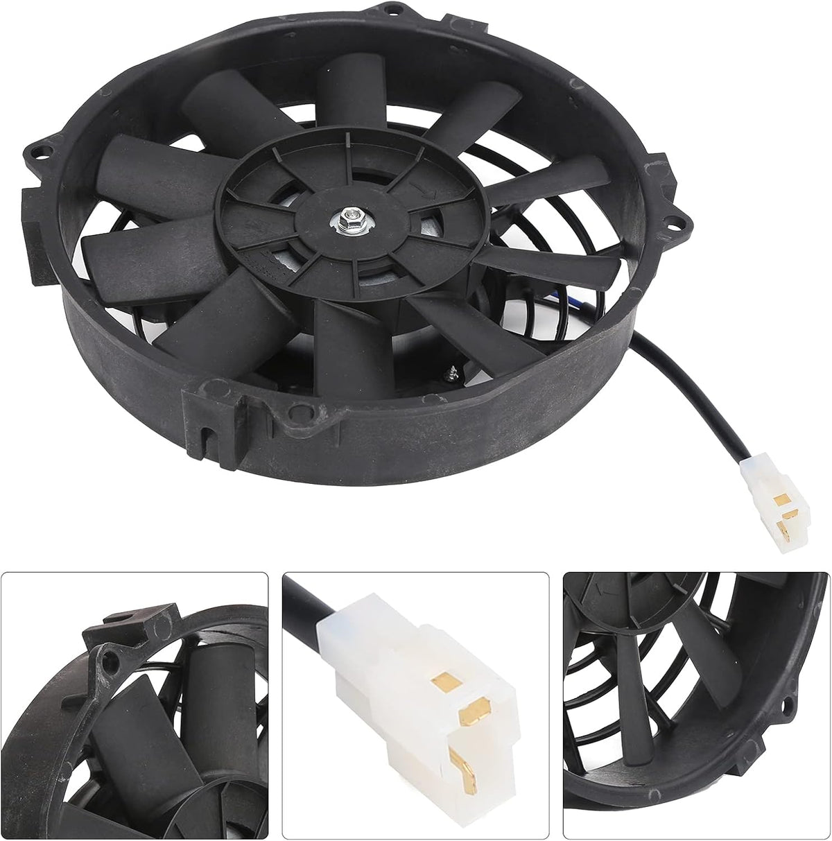 8in Slim Electric Cooling Fan Radiator 24V 80W 600CFM Pack of 2 F183