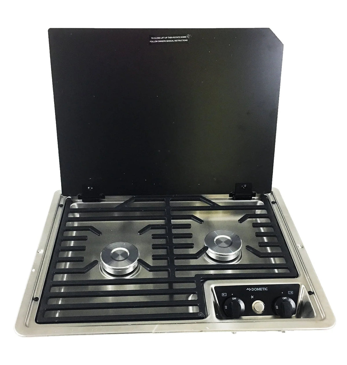 2-Burner Propane Cooktop With Glass Cover X597