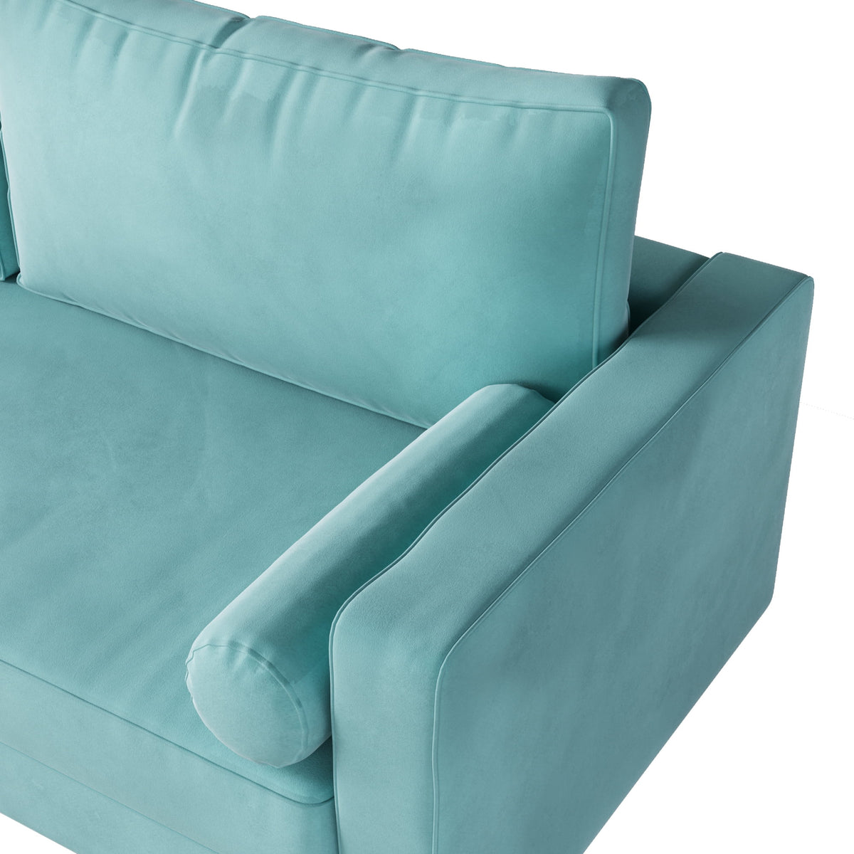 Modern Green Velvet Double Seat Sofa Y812