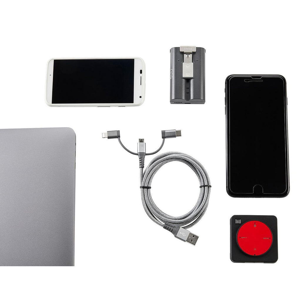 3-in-1 Braided Charging Cable X31036