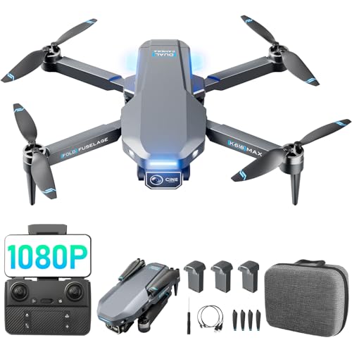 Drone with Camera 1080P FPV Quadcopter Brushless Motor Black N4204