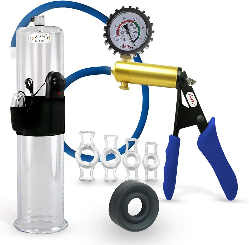 Penis Pump with 4 Constriction Rings X580998